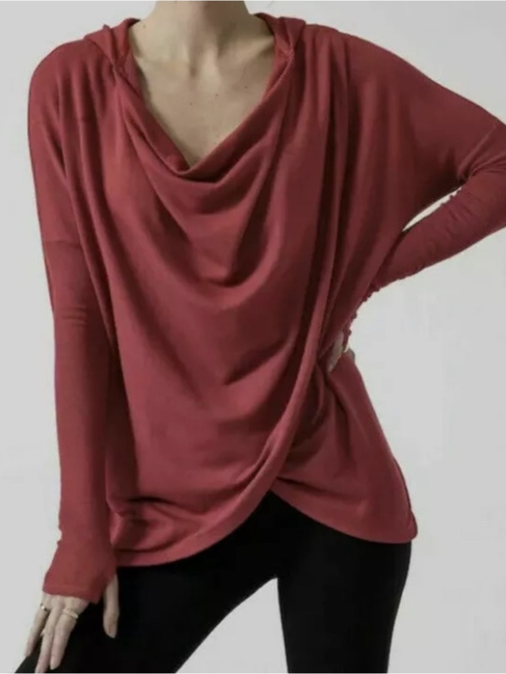 Athleta Ladies NWT Purana Wrap Hooded Sweatshirt. Medium.